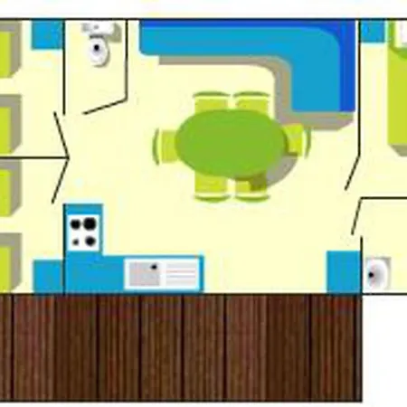 Mobil-home Avec Terrasse Pour 6 Personnes - Api-1-52-386 Brétignolles-sur-Mer